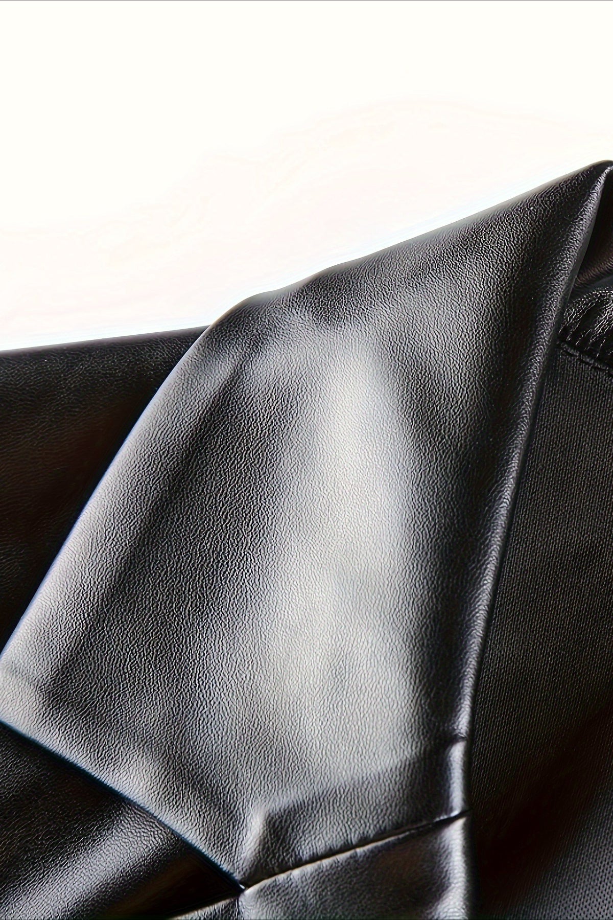 Chaqueta Blazer de PU Suelta Elegante