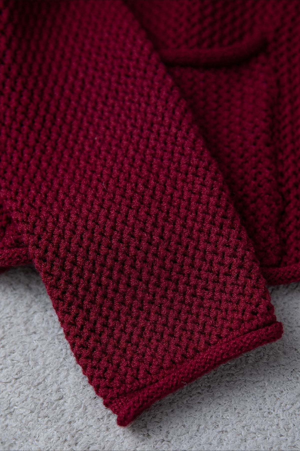 Solid Color Knit Sweater