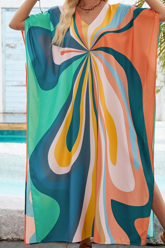 Guardapolvo floral holgado