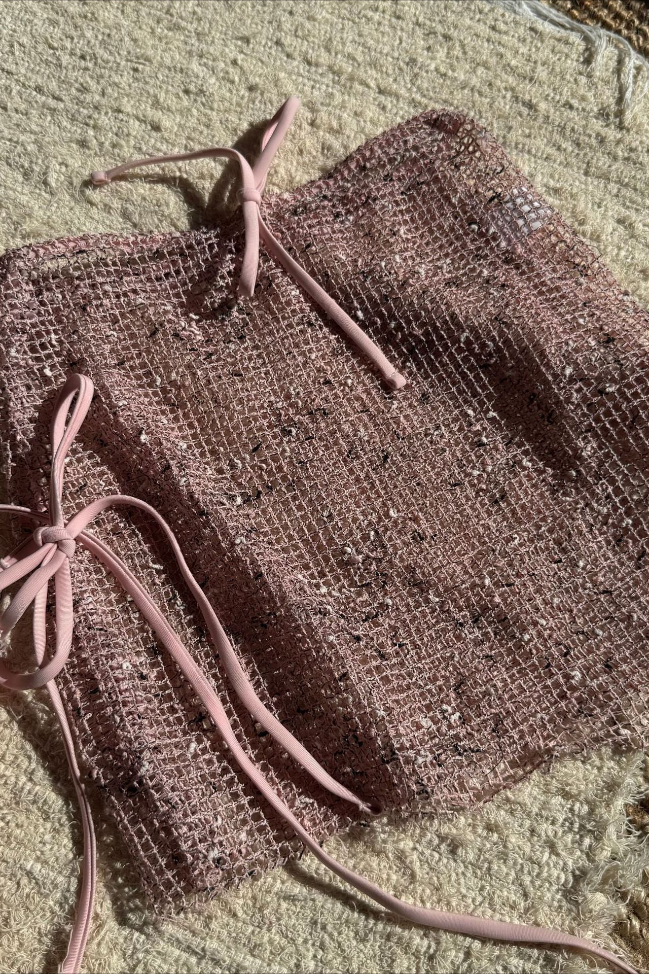 Conjunto de bikini de tres piezas de malla especial