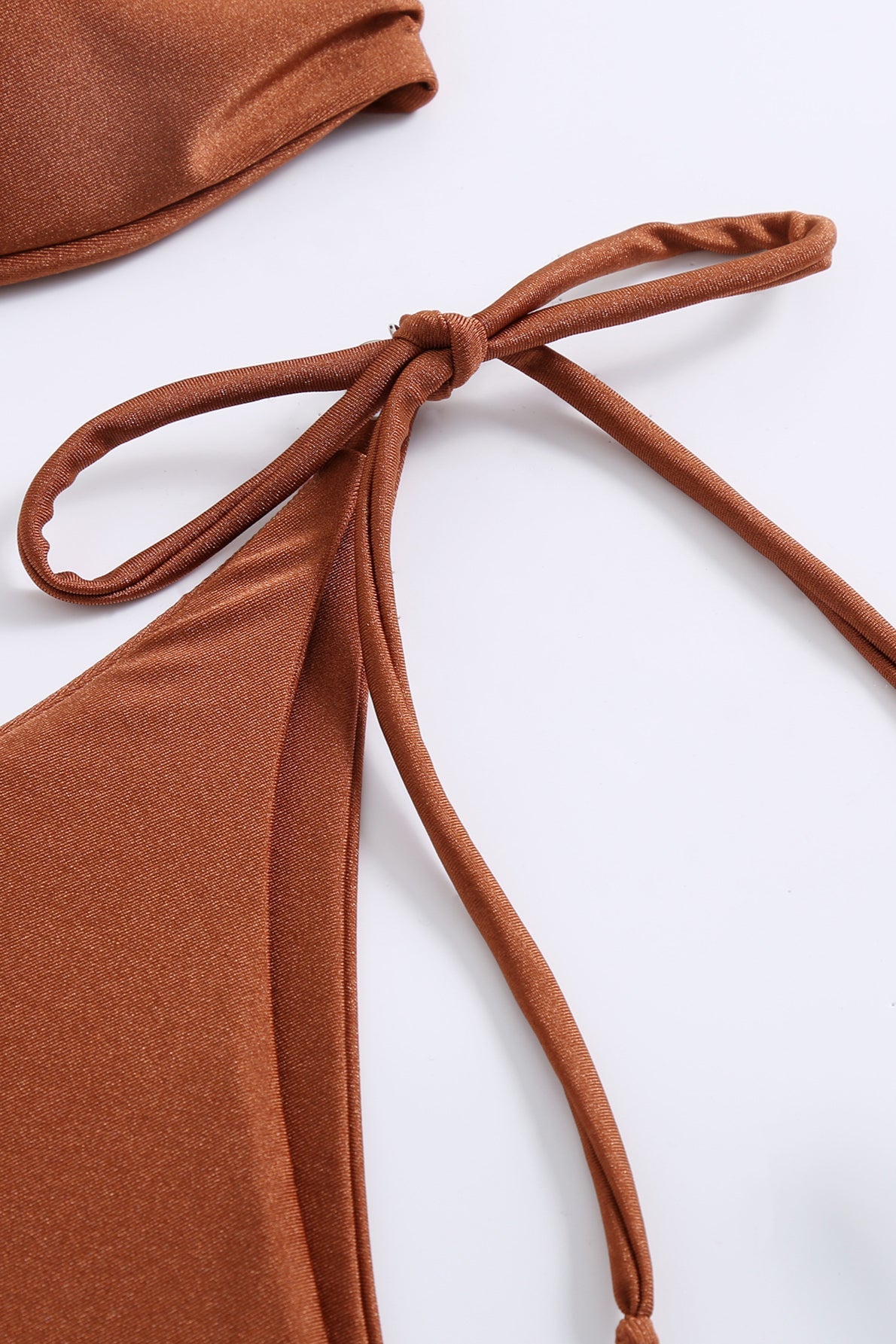 Conjunto de bikini bandeau liso