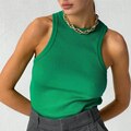 DressBetty - Knitted O Neck Off Shoulder Top