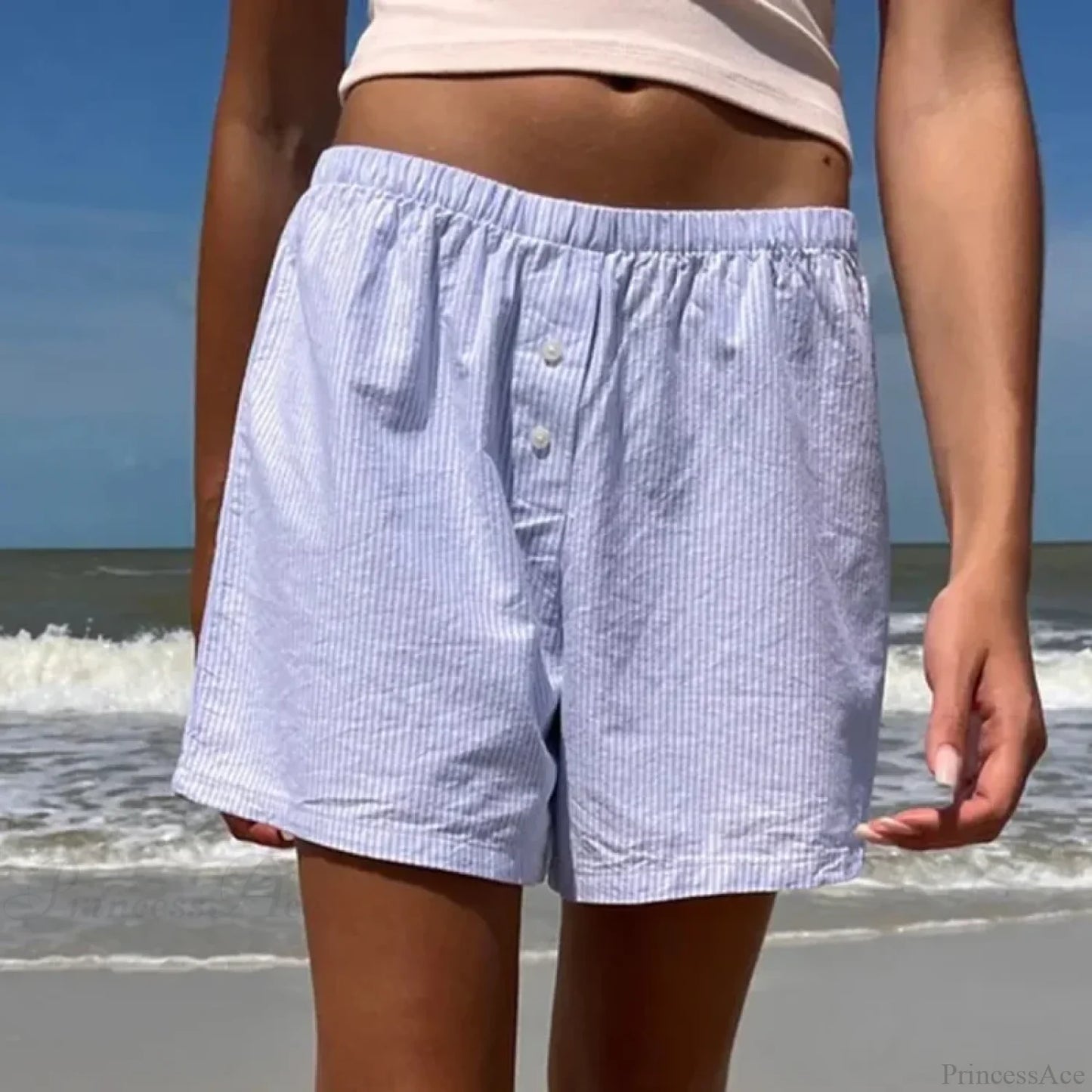 Baggy Striped Vintage Lounge Short