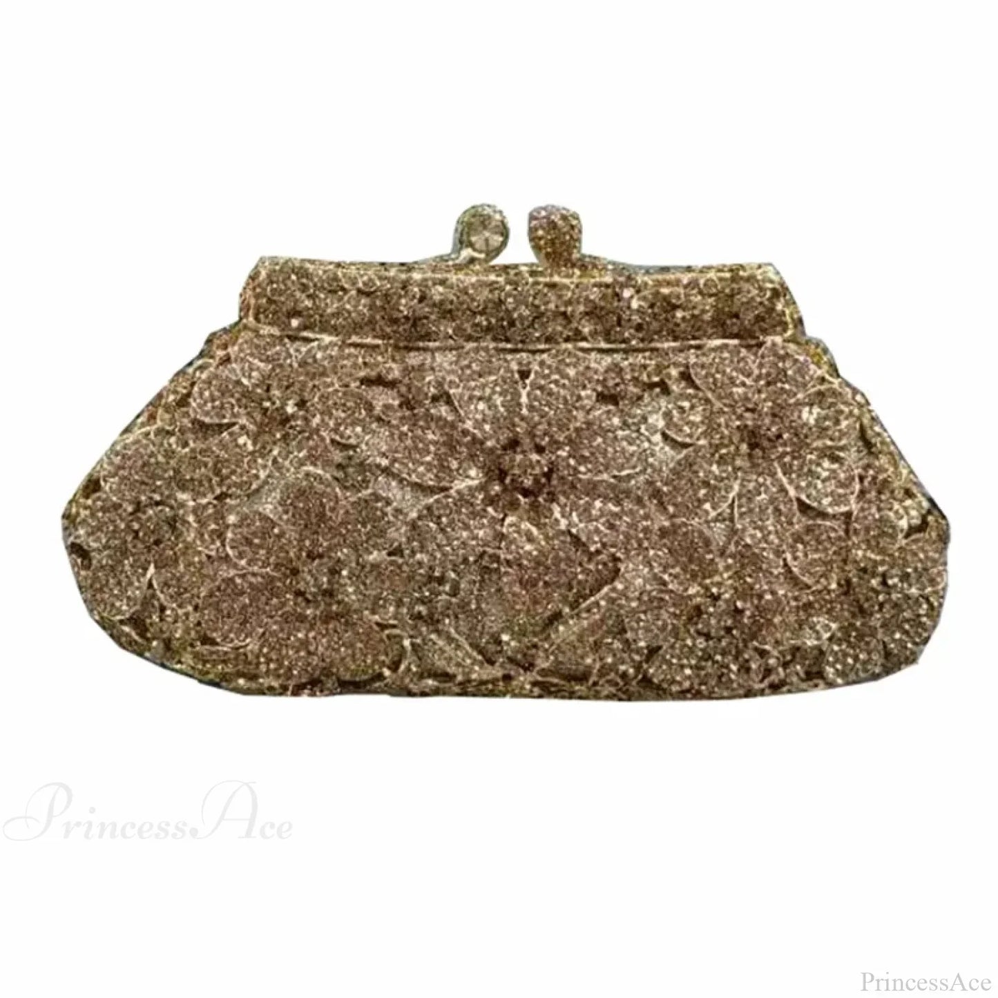 Bling Crystal Bridal Wedding Flower Diamond Clutch Bag