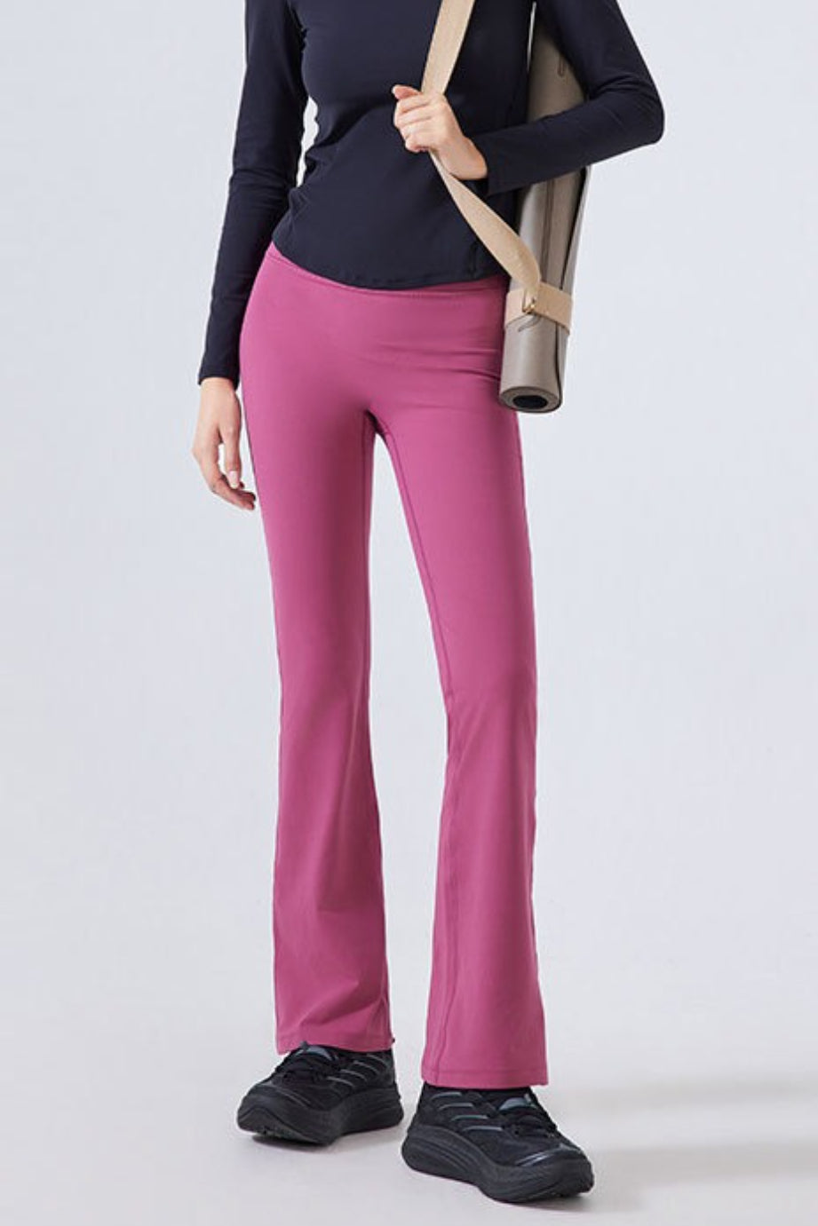 Leggings de yoga acampanados de cintura alta con forro polar