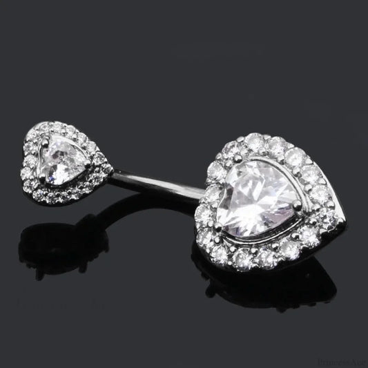 Clear Circular Medieval Surgical Belly Ring