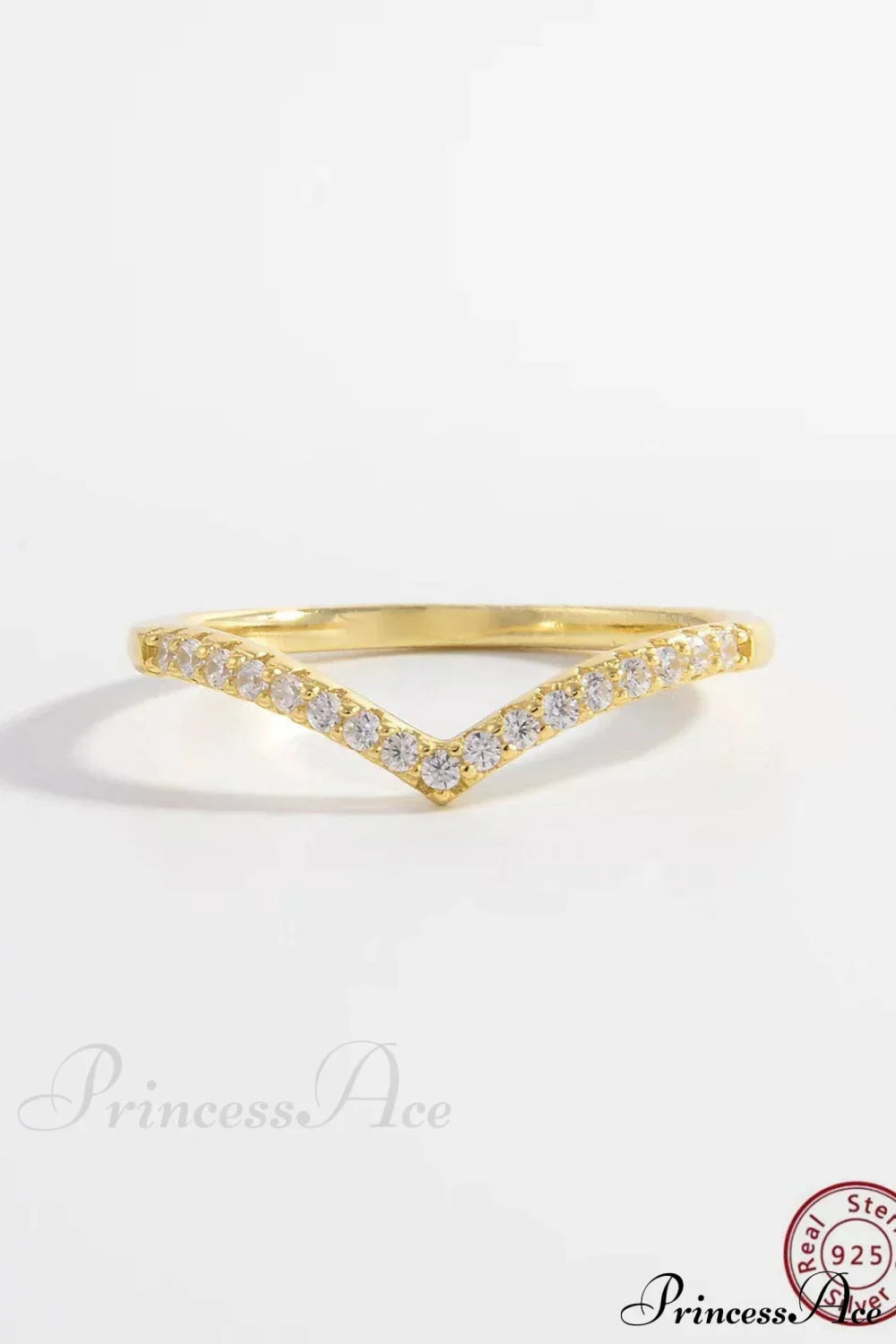Cubic Zirconia Decor Silver Ring