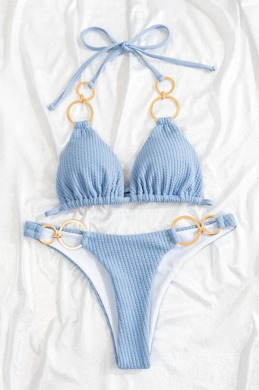Conjunto de bikini sexy sin espalda