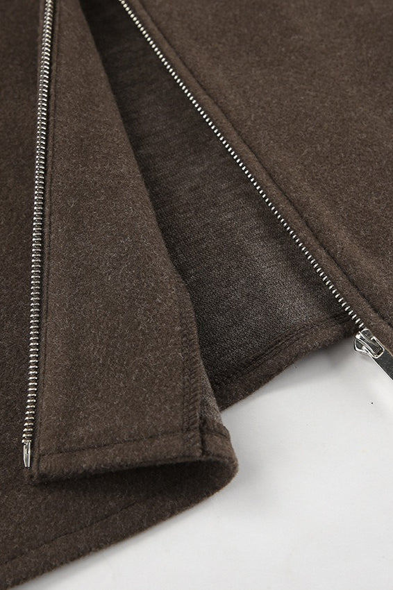 Chaqueta Corta de Lana Minimalista