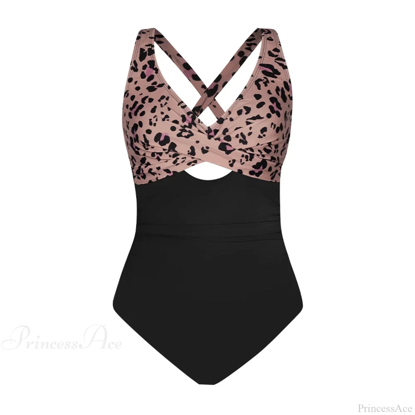 Floral Cut Out Back Tie One Piece Set