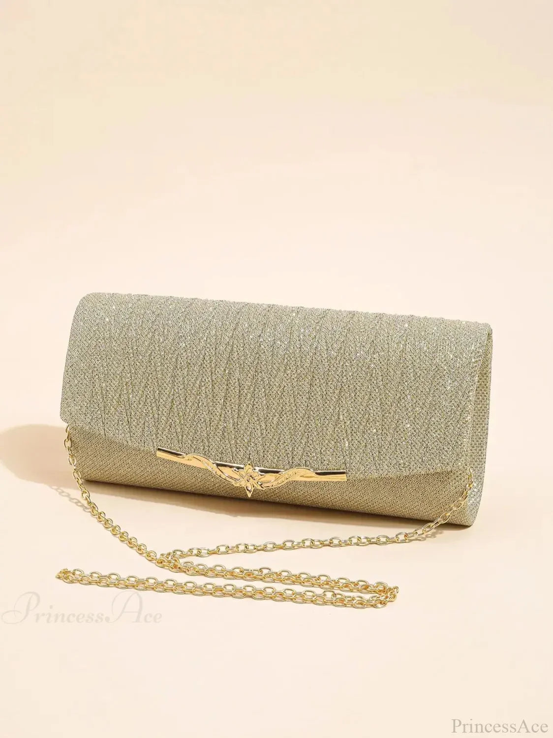 Glitter Envelope Evening Bag Detachable Chain Clutch Bag