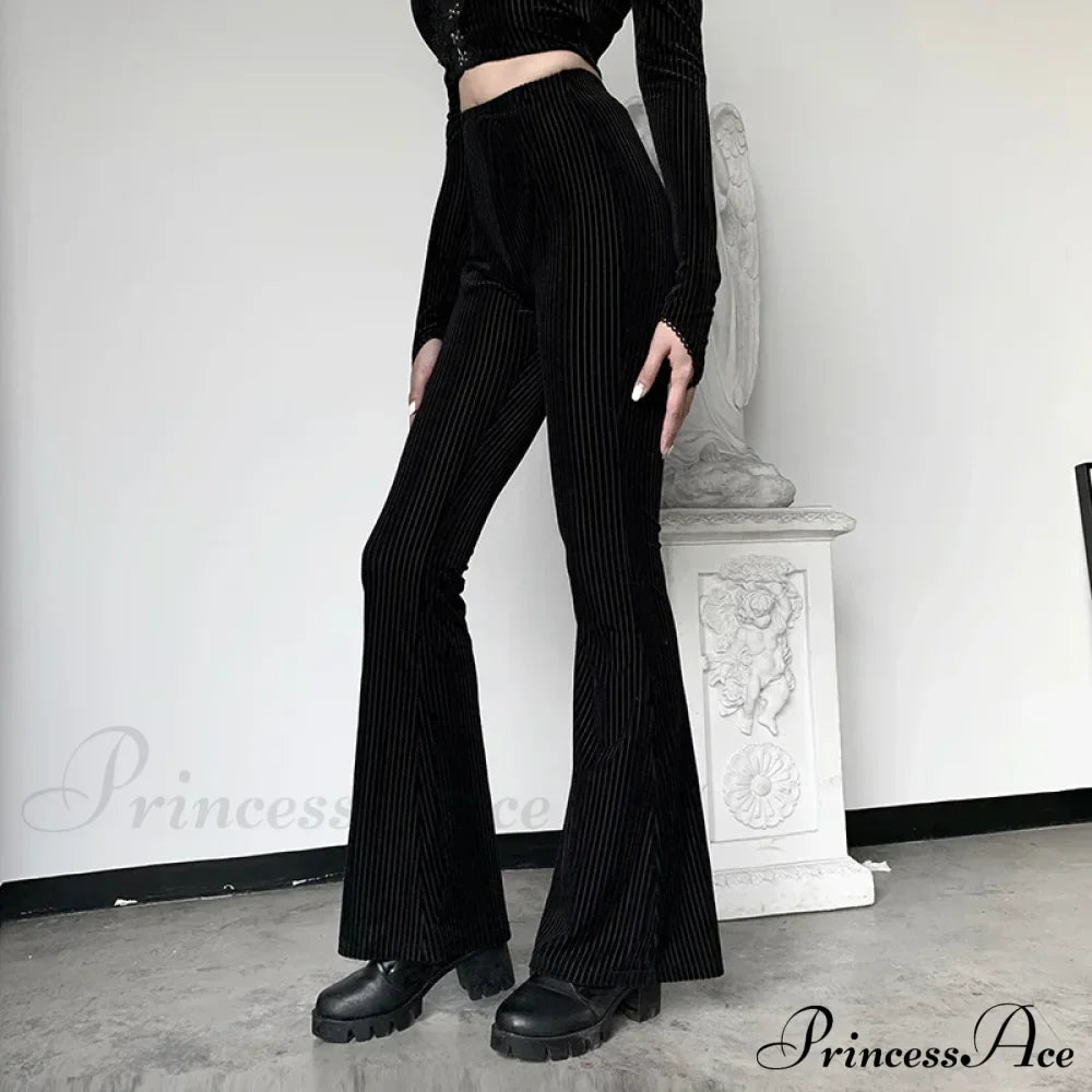 Knit Denim Three Pocket Casual Cargo Women's Wear Waist Pants