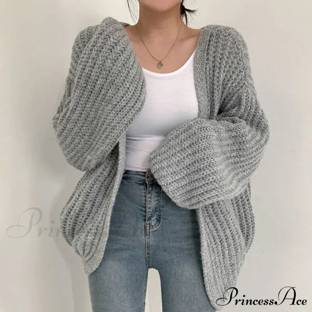 Korean Chic Autumn Lazy Style Cardigan