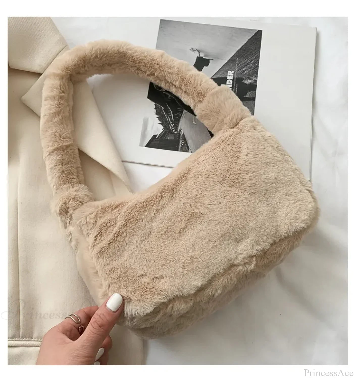 Large Capacity PU Leather Shoulder Bag