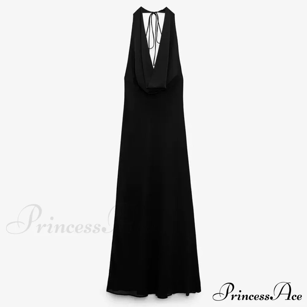 Luna Halter Stylish A-Line Formal Dress