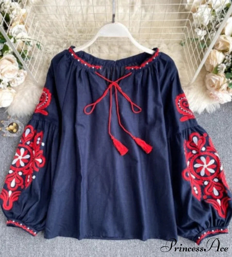 MARIA EMBROIDERED TOP
