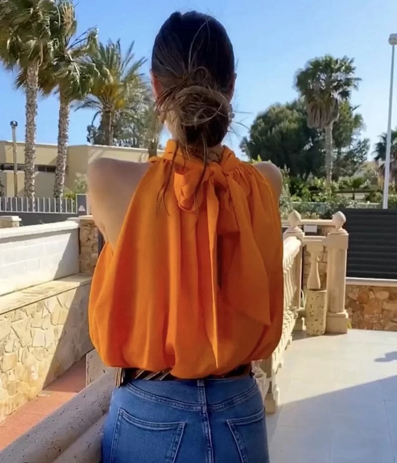 DressBetty - Crop Halter Sleeveless Blouses