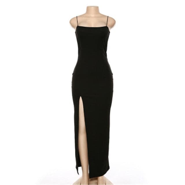 DressBetty - Backless Strap Split Summer Dress