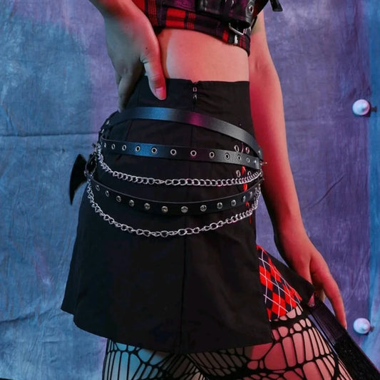 Rebellious Dark Fringe Belt