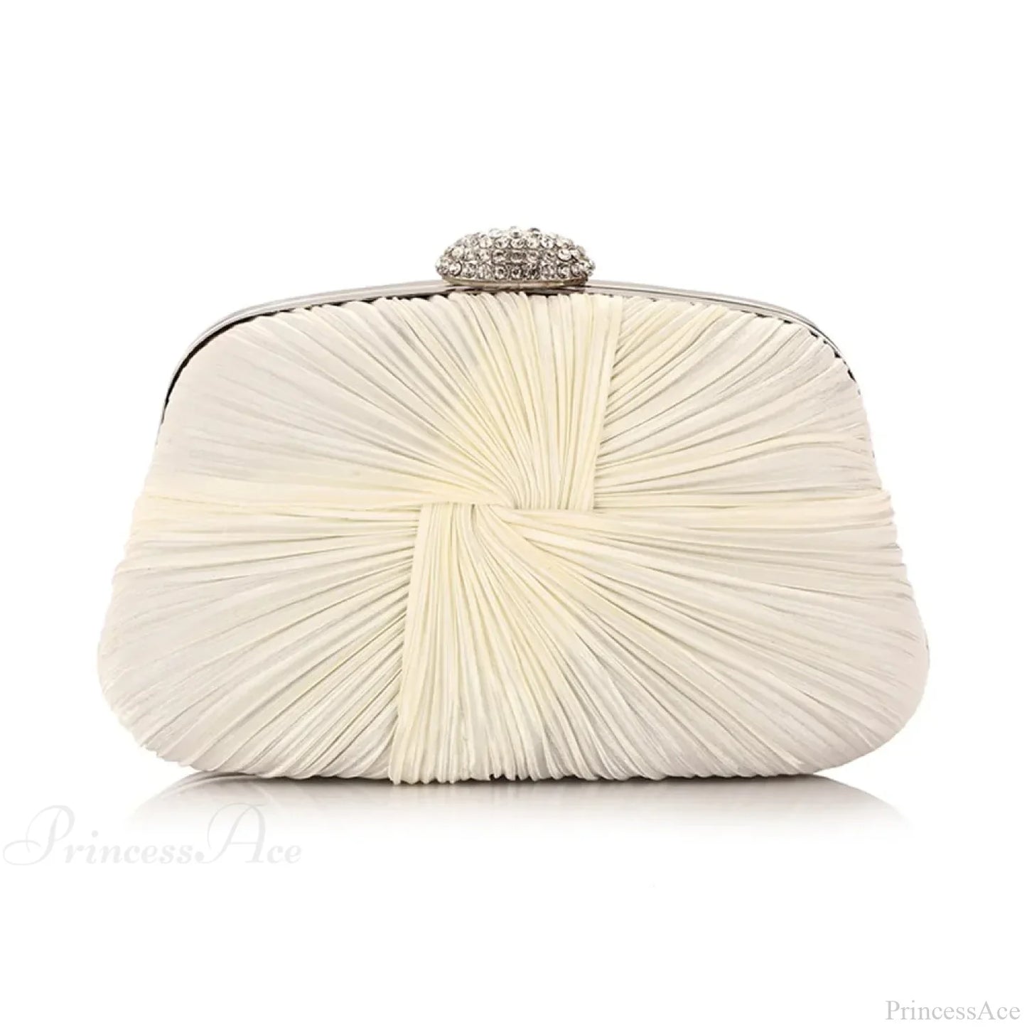Royal Blue Pleat Pillow Shaped Clutch Bag Wedding Bridal Party Purse