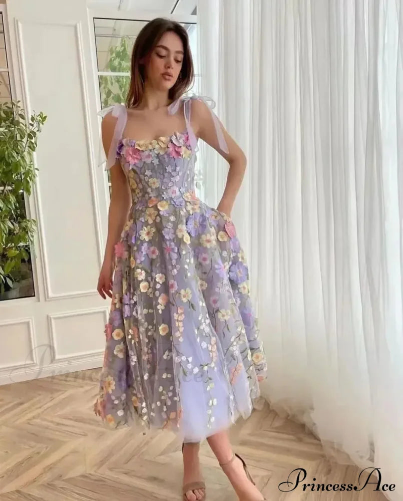 Ruffles Colorful Sling Mini Dress