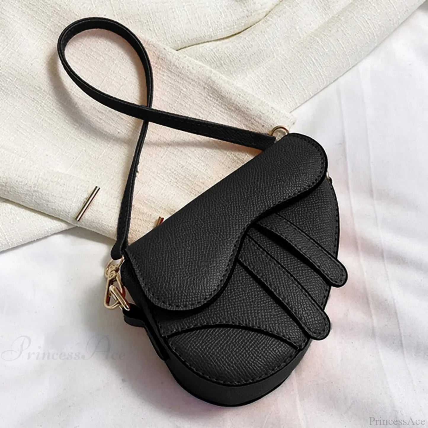 Saddle Messenger Leather Crossbody Shoulder Handbag