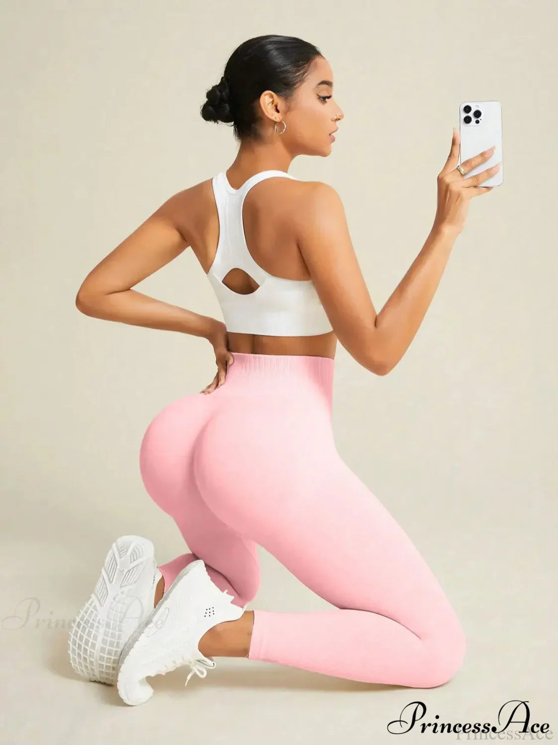 Seamless Yoga Sports Stretchy High Waist Fitness Sports Activewear Leggings