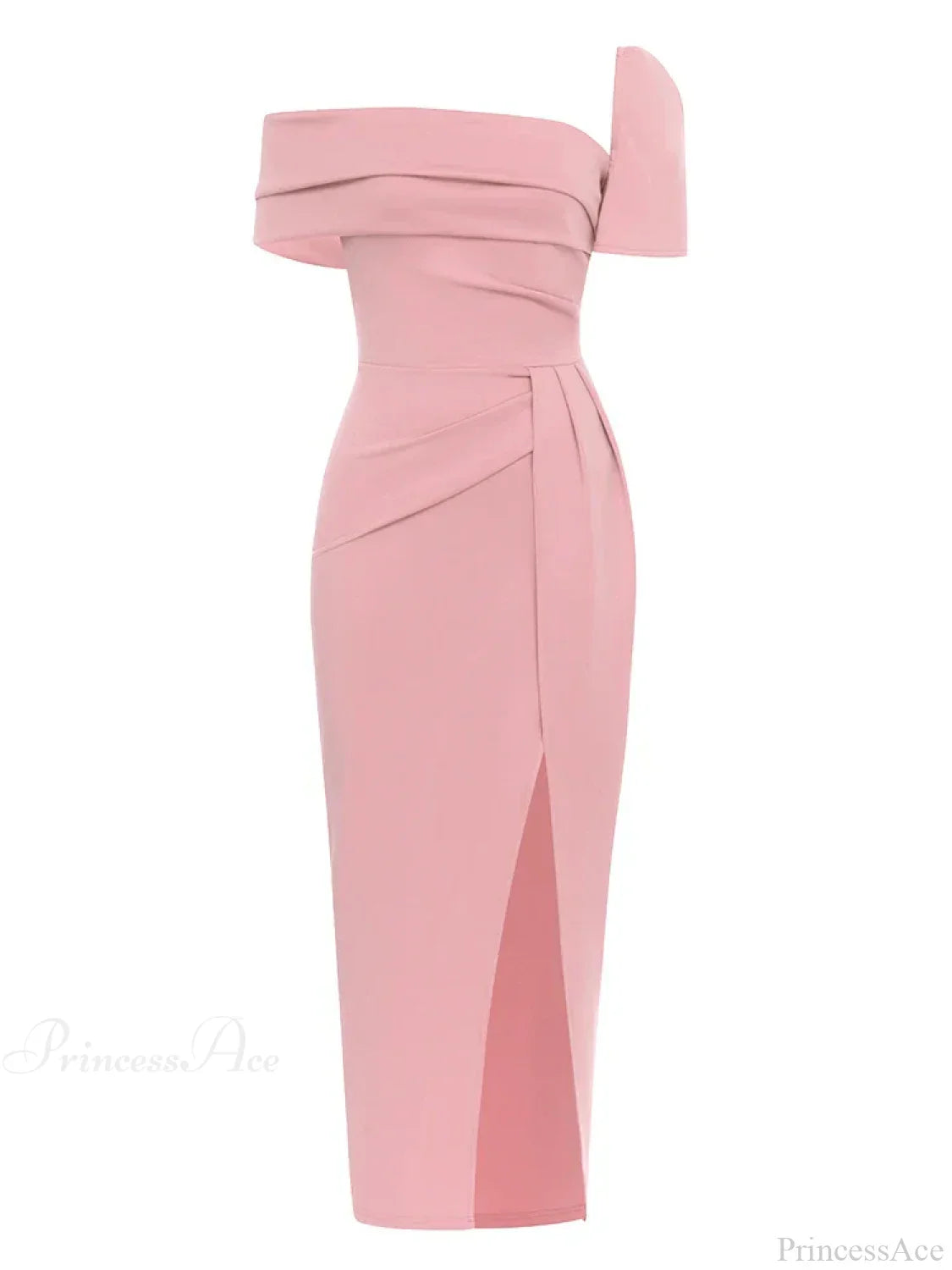 Sexy Square Collar Folds Design Long Dress Short Sleeves Christmas Party Dress
