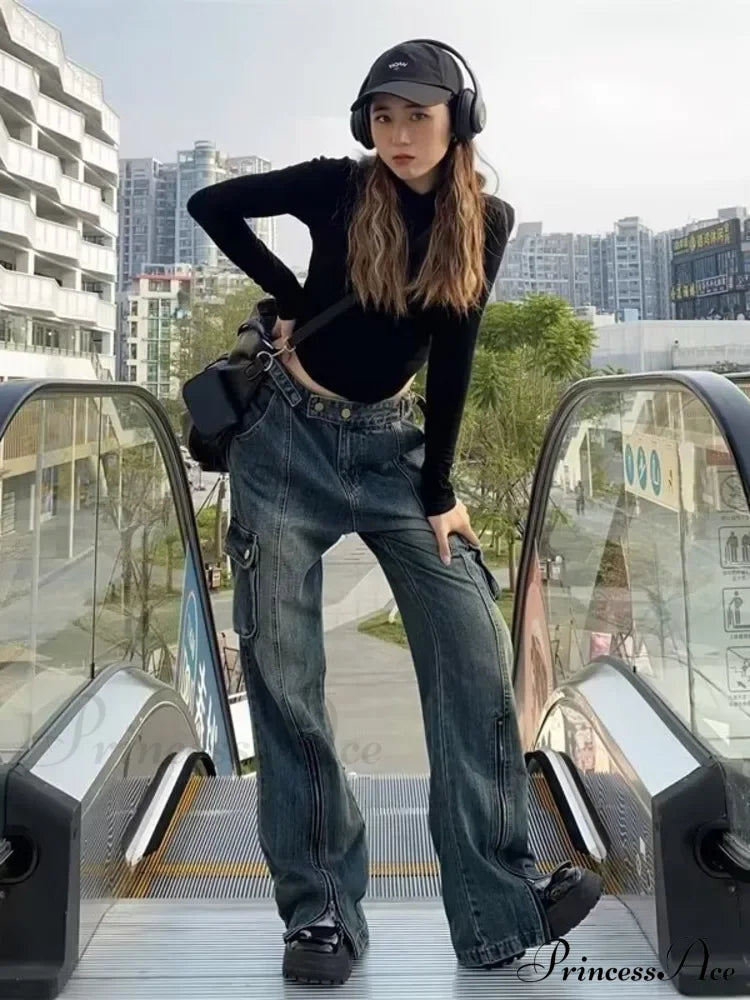 Summer Thin Style New High Waisted Skinny Small Flared Straight Leg Jean