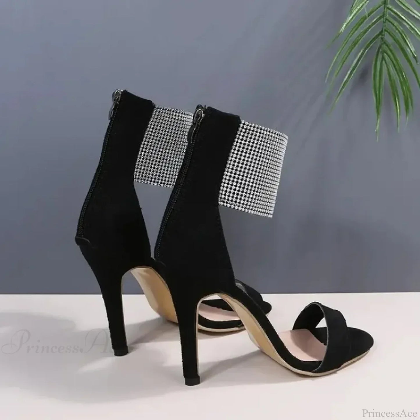 Temperament Pointed Toe 12CM High-heeled Long Boots Stone Pattern Knee-high Stiletto Modern Boot High Heel