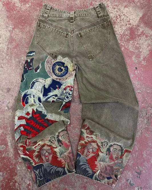 Vintage Gothic Visual Pant