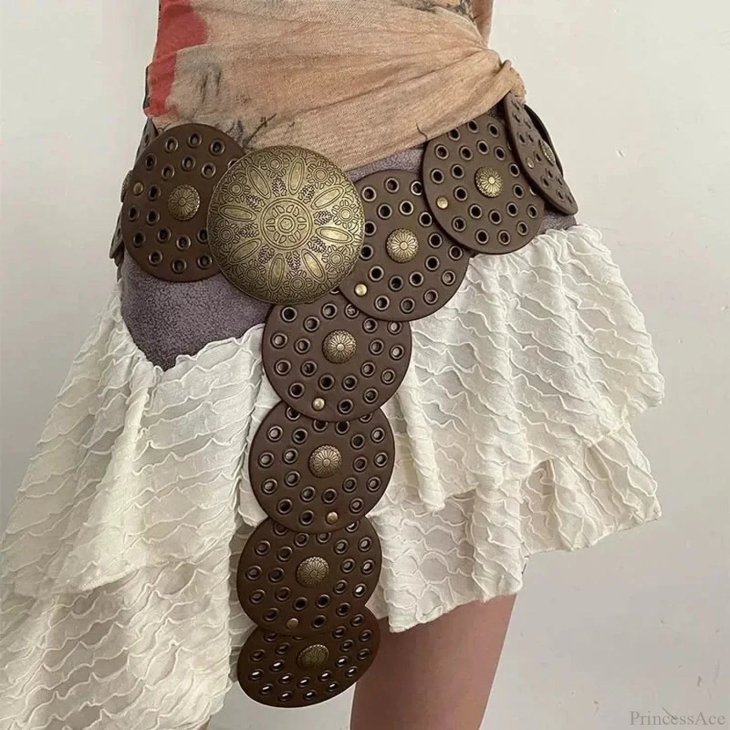 Western Mysterious Cowhand Broad Rivet Strap