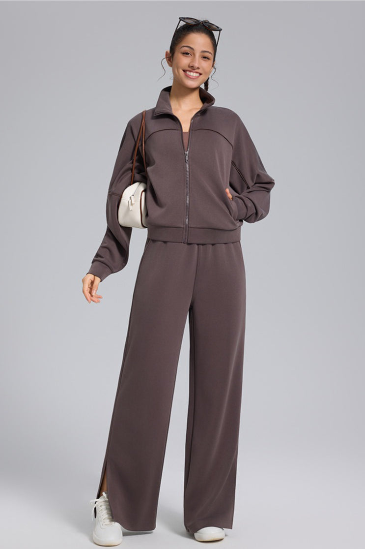 Chaqueta cárdigan con cremallera, suelta, deportiva, para exteriores, yoga, manga larga