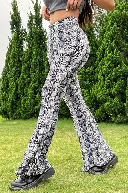Pantalones Acampanados de Serpiente Atractivos