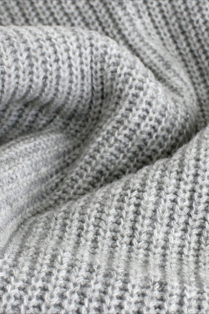 Conjunto de dos piezas de chaleco de punto y cárdigan con vestido de punto
