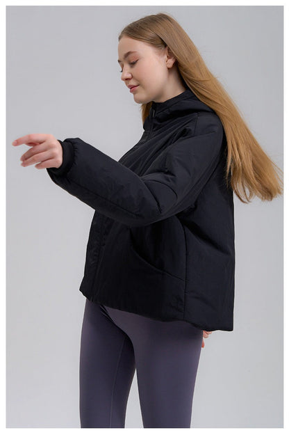 Chaqueta acolchada corta de ajuste holgado