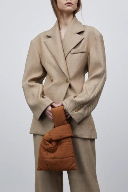 Elevated Relaxed Notch Lapel Blazer