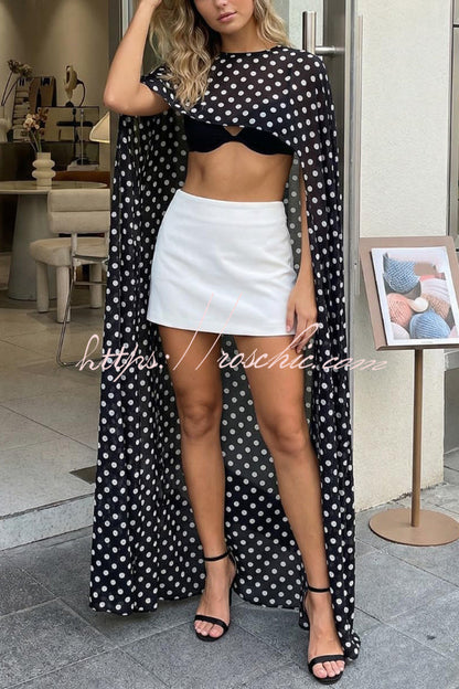 Fashionable Mesh See-through Maxi Cover-up Shawl Cape