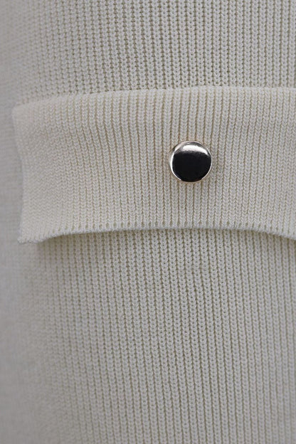 Vestido de punto sin mangas con cuello redondo