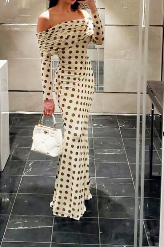Polka Dot Backless Bodycon Birthday Dress