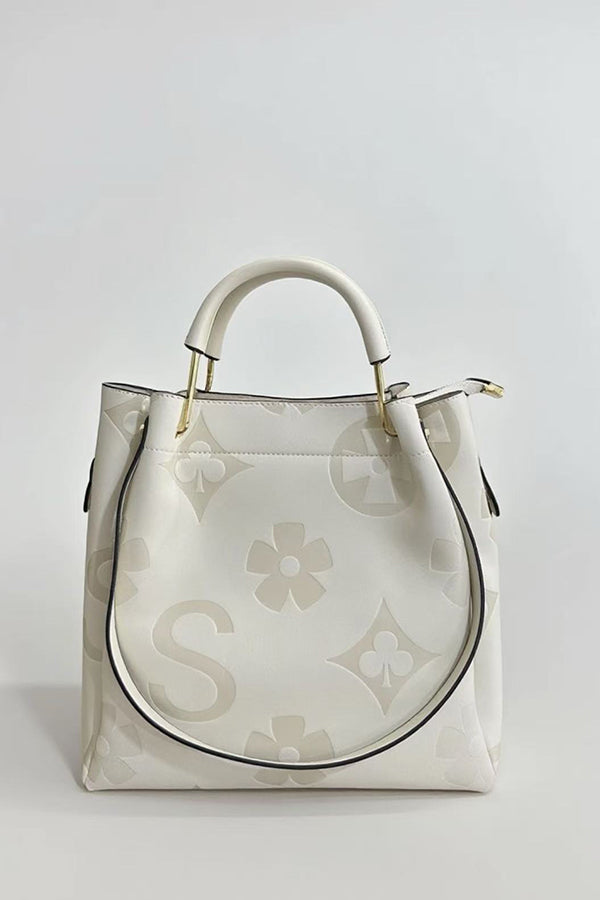 Stylish and Casual Large-capacity Embossed Shoulder Bag