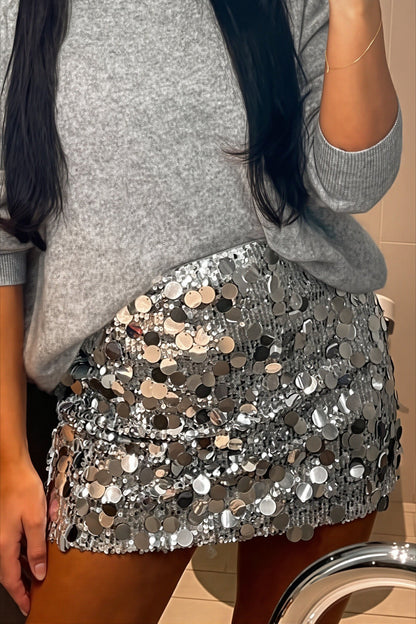 Minifalda de lentejuelas Chic Sparkle