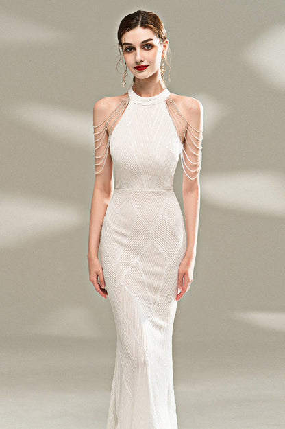 Vestido largo elegante ajustado de gala