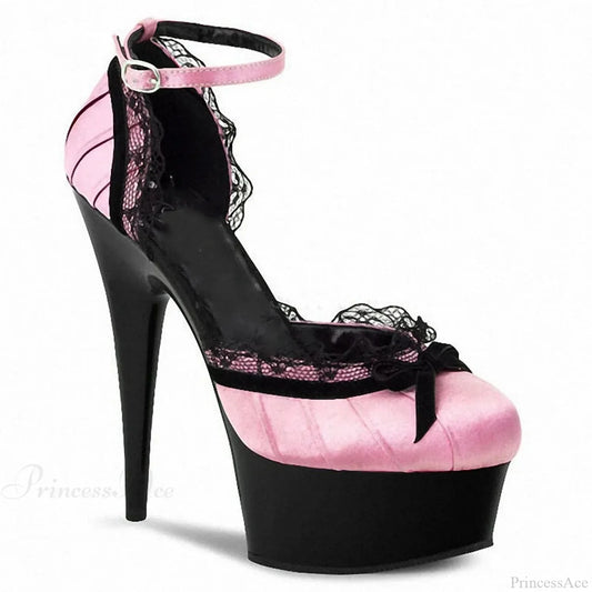 15cm Gothic Lace Platform Fetish Tall Heel