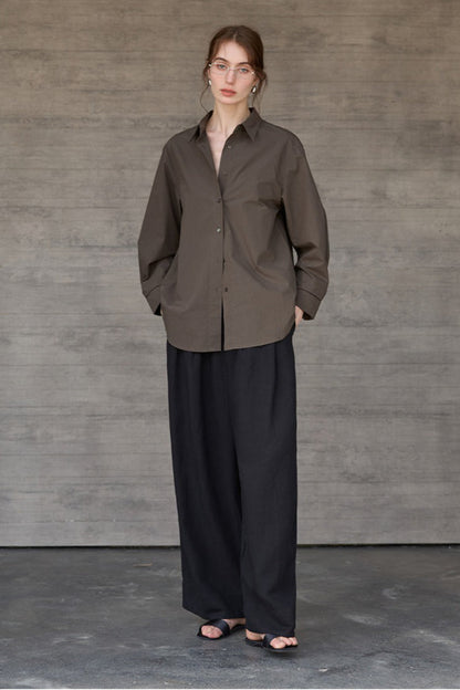 High Density Cotton Collared Blouse