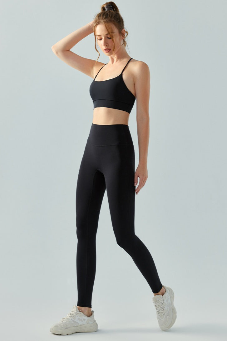 Leggings térmicos de tiro alto sin costuras con control de abdomen