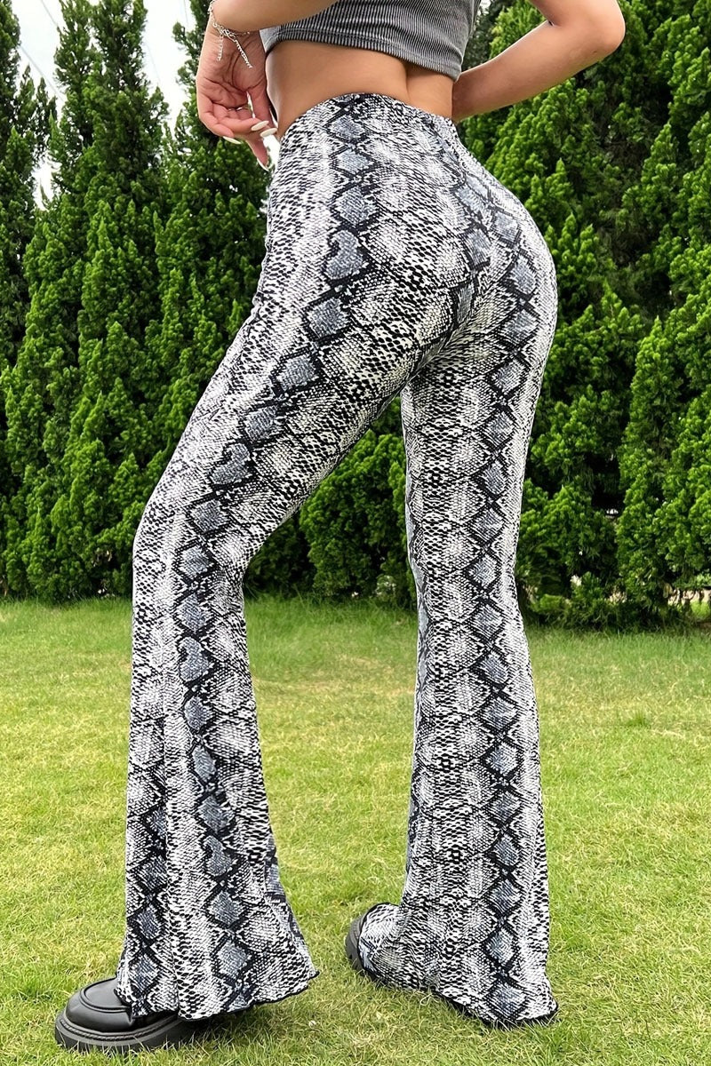 Pantalones Acampanados de Serpiente Atractivos