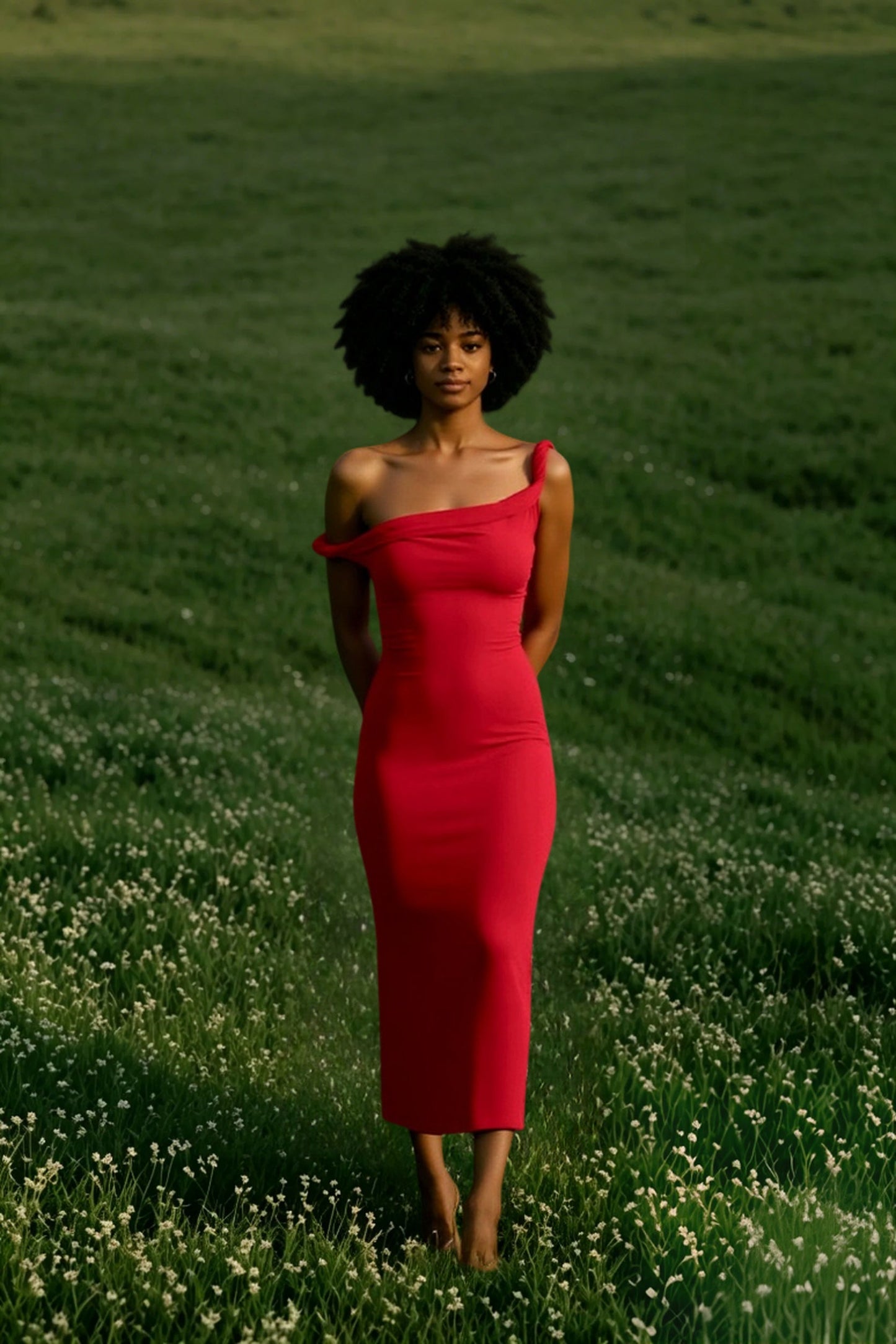 Bardot Rolled Hem Party Dress