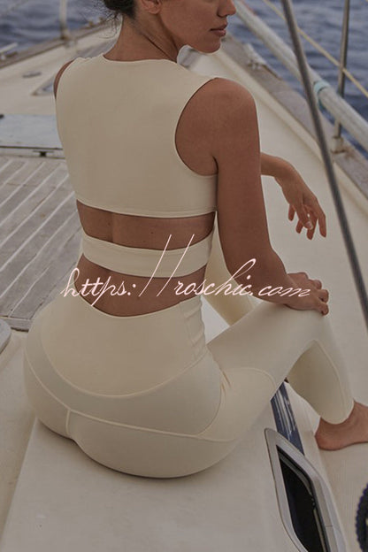 V Waist Pocketed Utility Yoga Legging
