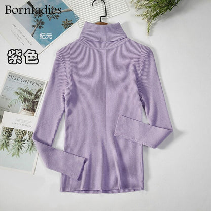 DressBetty - Basic Turtleneck Knitted Top